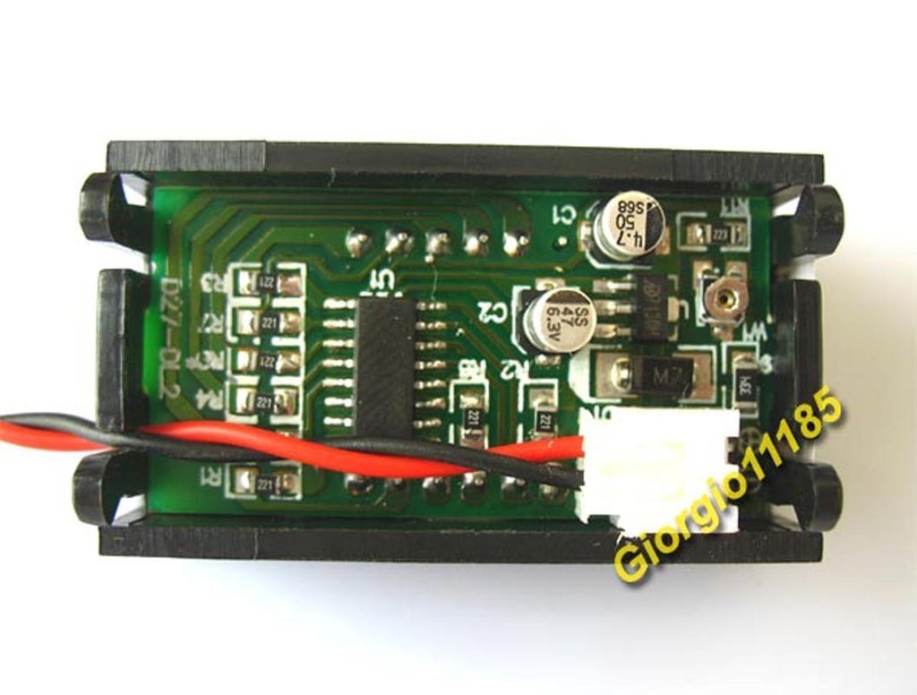 US Stock Mini Green LED Digital Volt Meter DC 4.5~30V Two Wires For 9V 12V 24V