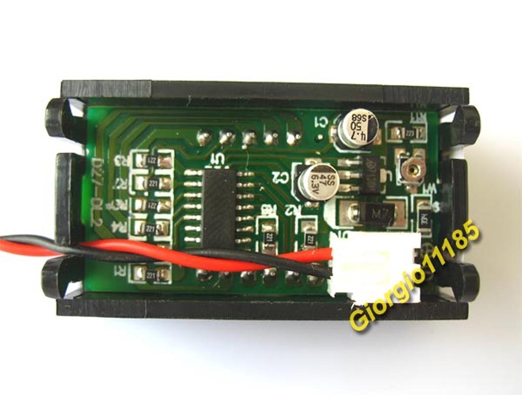 US Stock Mini Green LED Digital Volt Meter DC 4.5~30V Two Wires For 9V 12V 24V