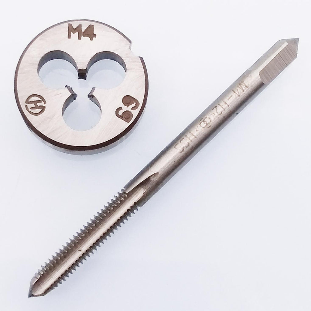 US Stock HSS M4 x 0.7mm Tap & M4 x 0.7mm Die Metric Thread Right Hand