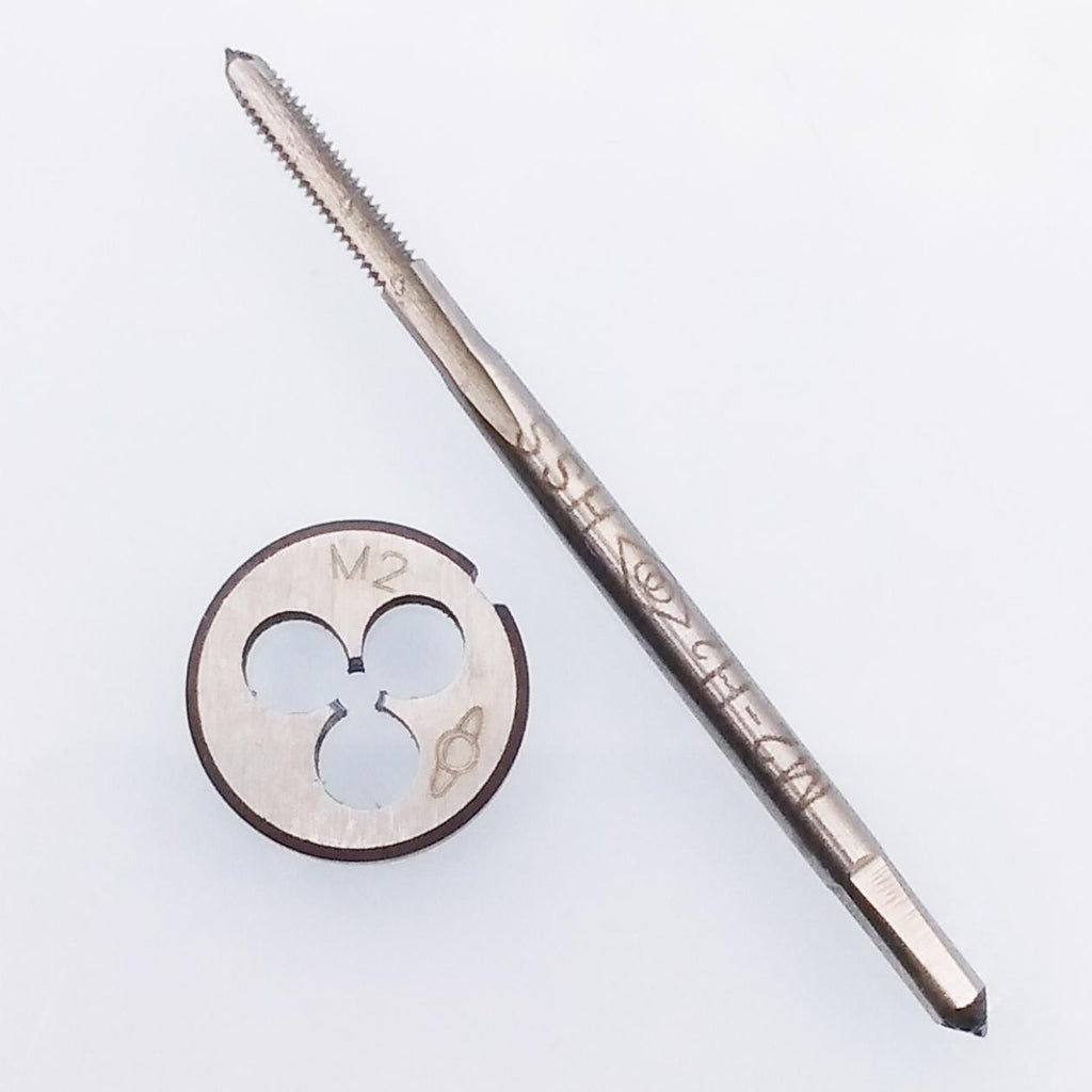 AU Stock  HSS M2 x 0.4mm Tap & M2 x 0.4mm Die Metric Thread Right Hand
