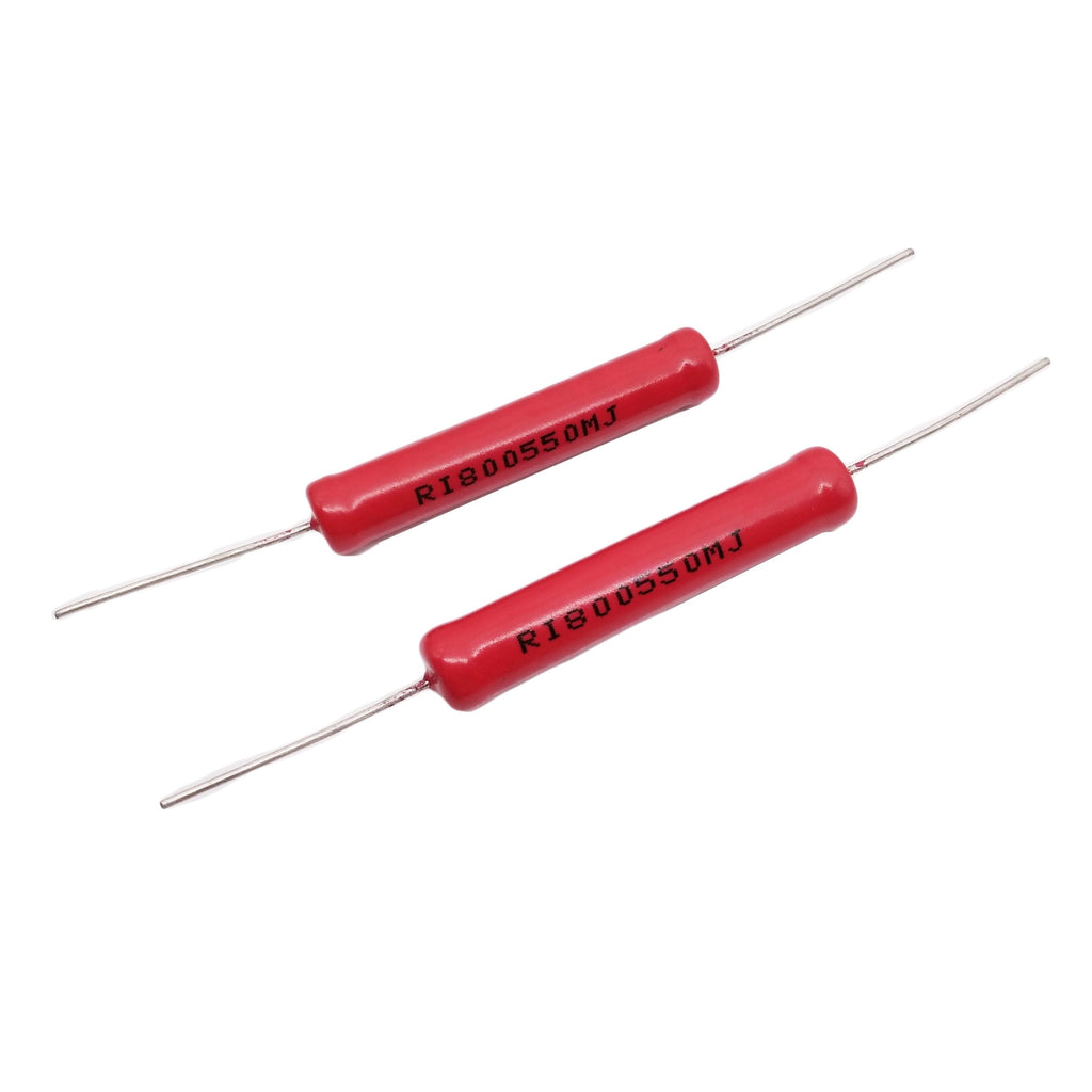 US Stock 2pcs 5W Watts 10KV High Voltage Glass Glaze Resistors 50M ohm