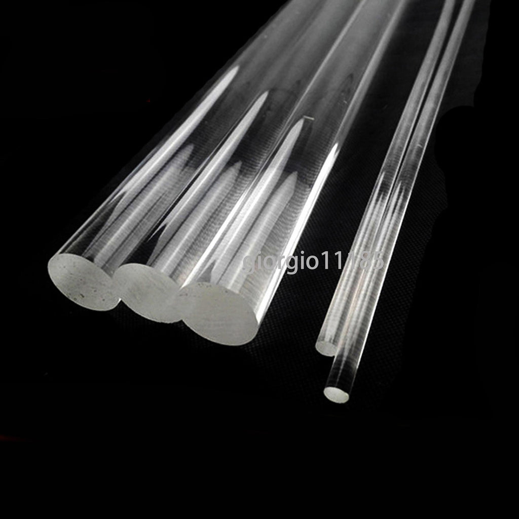 AU Stock 9pcs 5mm Dia. 13” Long Clear Acrylic PMMA Plastic Rod