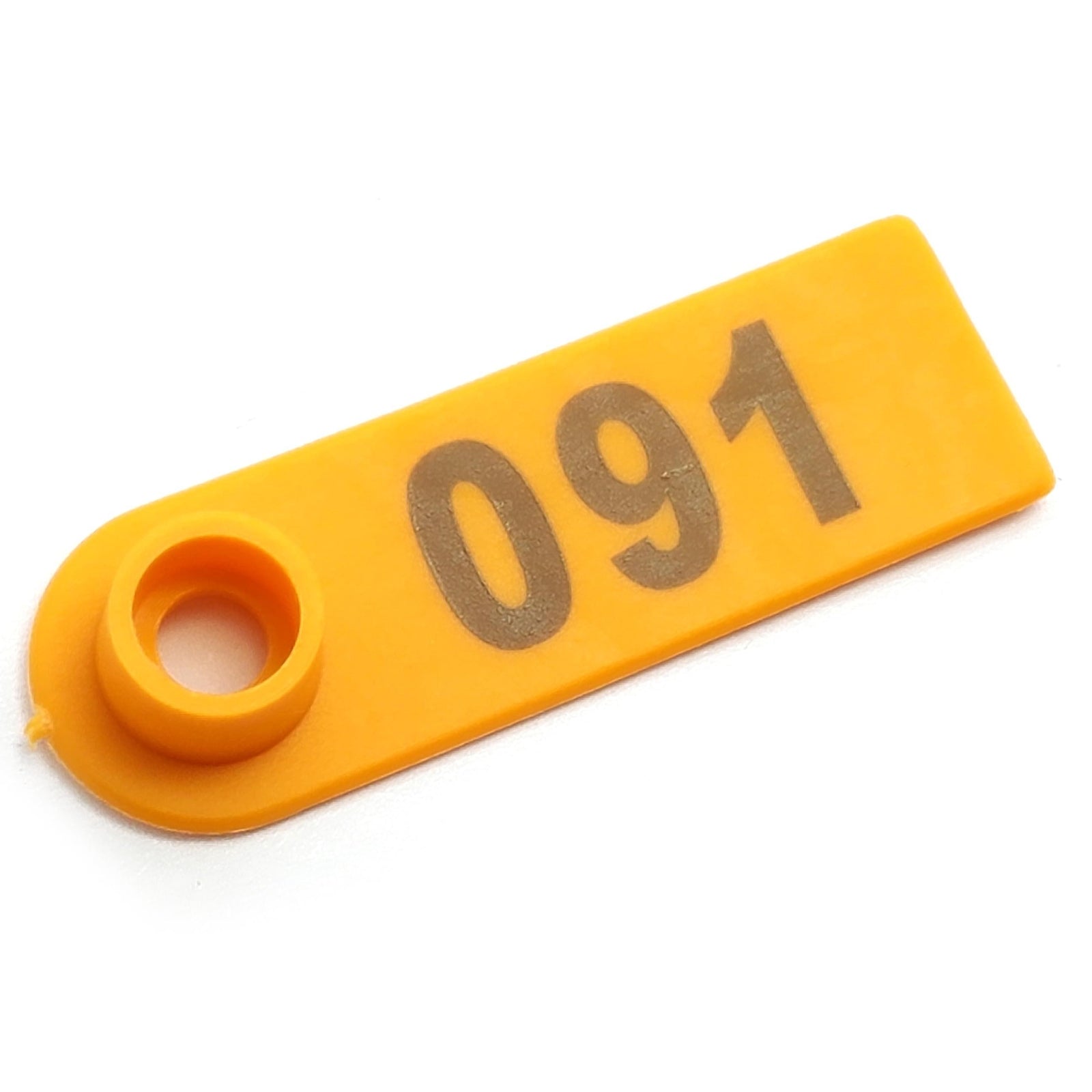 US Stock 100x Orange 001-100 Number Plastic Livestock Ear Tag For Goat Sheep