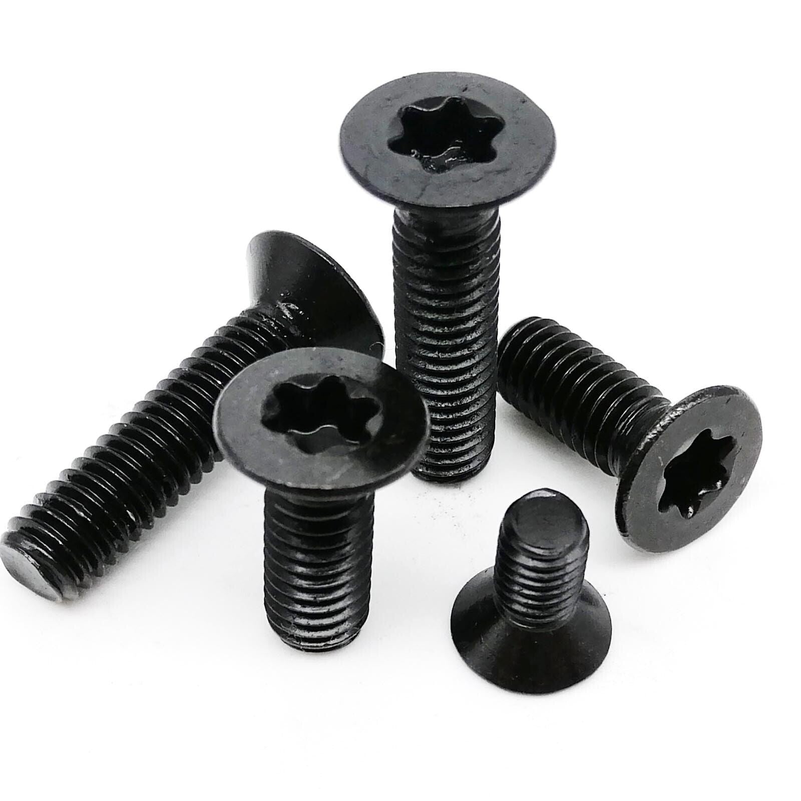M2-M4 Black A2 304 Stainless Steel Torx Flat Countersunk Head Screw Bolt Set Kit