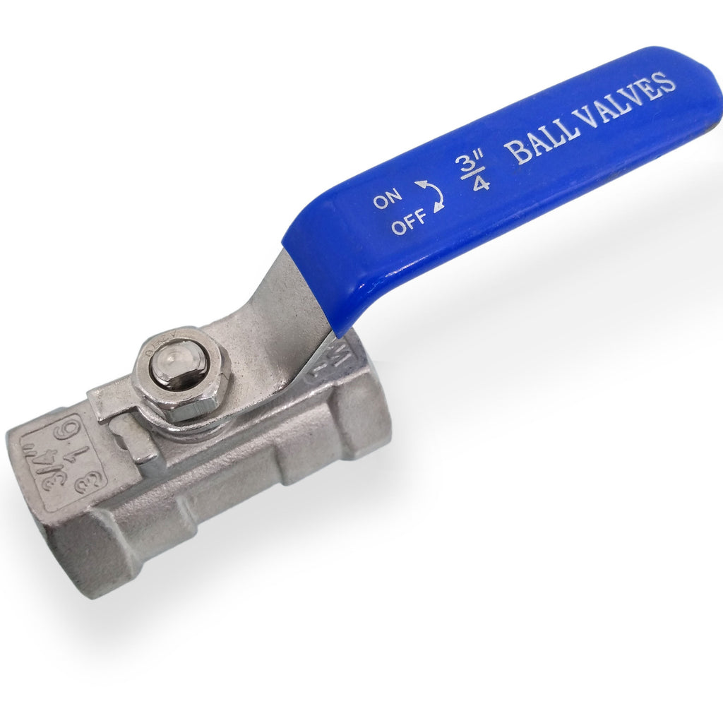 US Stock 3/4" NPT Female 1-Piece 316 Stainless Steel Port Ball Valve WOG1000