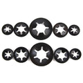 AU Stock 2mm Starlock Push On Fasteners Locking Washer Speed Locking Round Clip