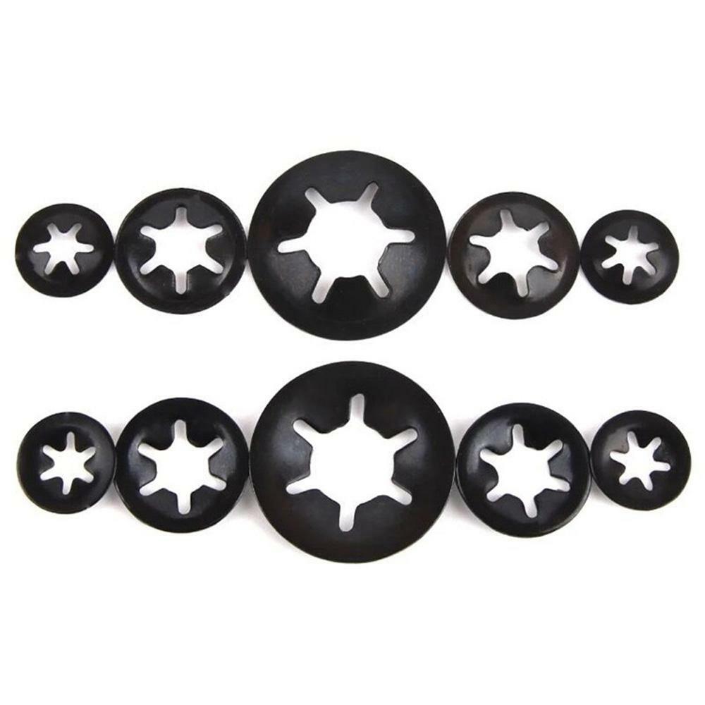 AU Stock 2mm Starlock Push On Fasteners Locking Washer Speed Locking Round Clip