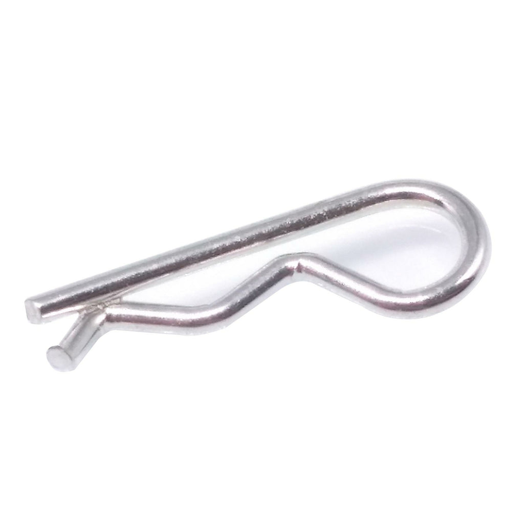 100pcs R Clip Stainless Steel Brake Pad Retaining Pin 1mm Diameter 16mm Length