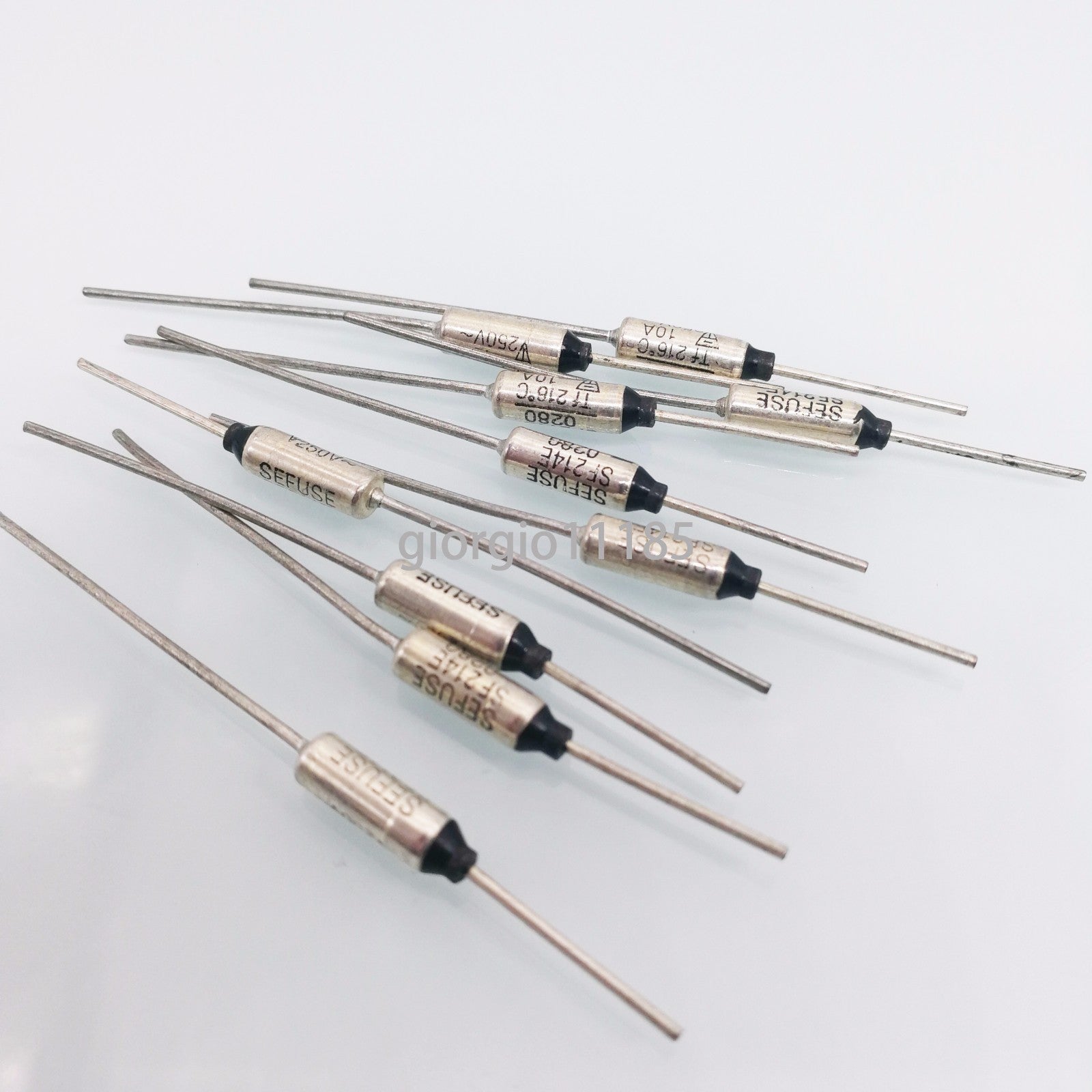 10pcs Thermal Fuse Cutoff Sefuse RY Type 250V 10A TF 216℃ SF214E