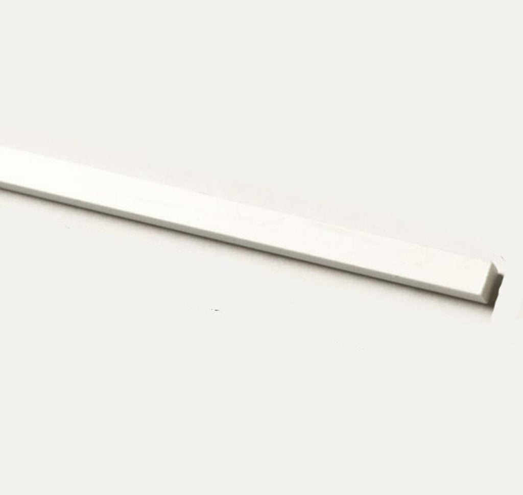 Pack of 10 ABS Styrene Plastic Flat Rectangular Bars 1*4mm 9.8" White