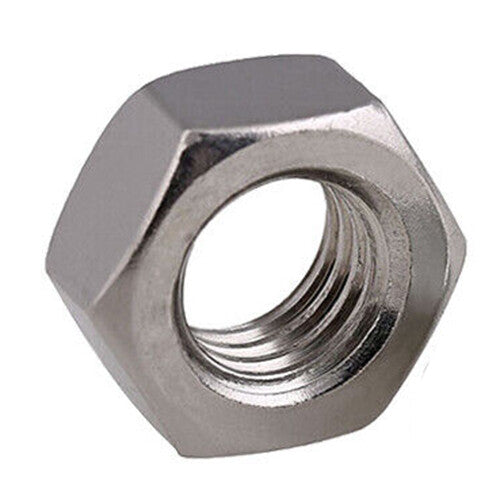 5pcs Hex Full Nuts Left Hand Reverse Thread M8 A2 Stainless Steel Zinc Plated
