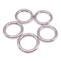 5pcs 304 Stainless Steel Seamless Metal O Ring Welded Round OD 40mm Wire Dia 6
