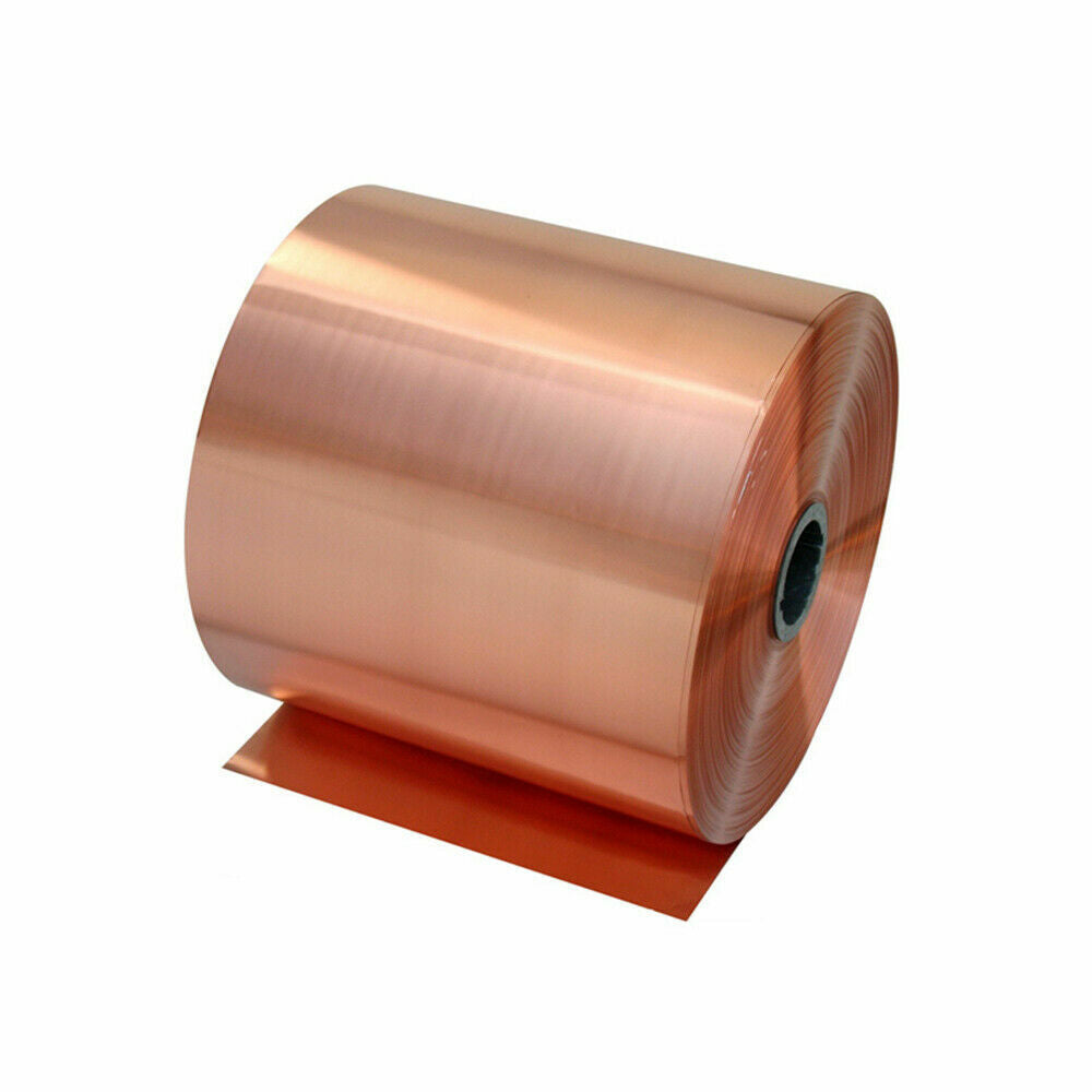 1pc 0.3mm ±10% x 100mm x 1000mm 99.9% Pure Copper T2 Cu Metal Sheet Foil Plate