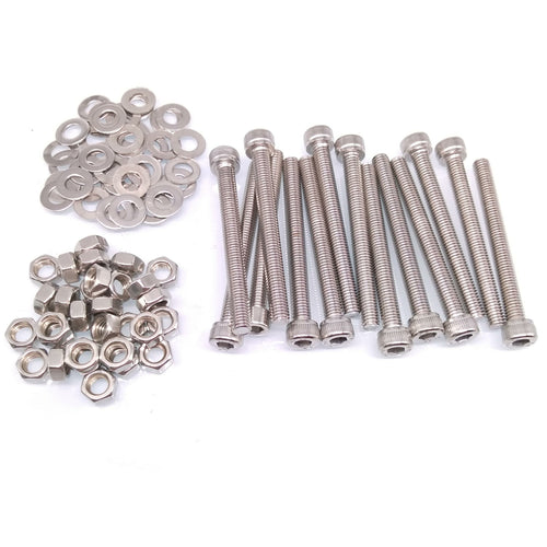 20x M5 x 55mm Socket Head Cap Screws Stainless Steel Allen Socket Nuts Washers