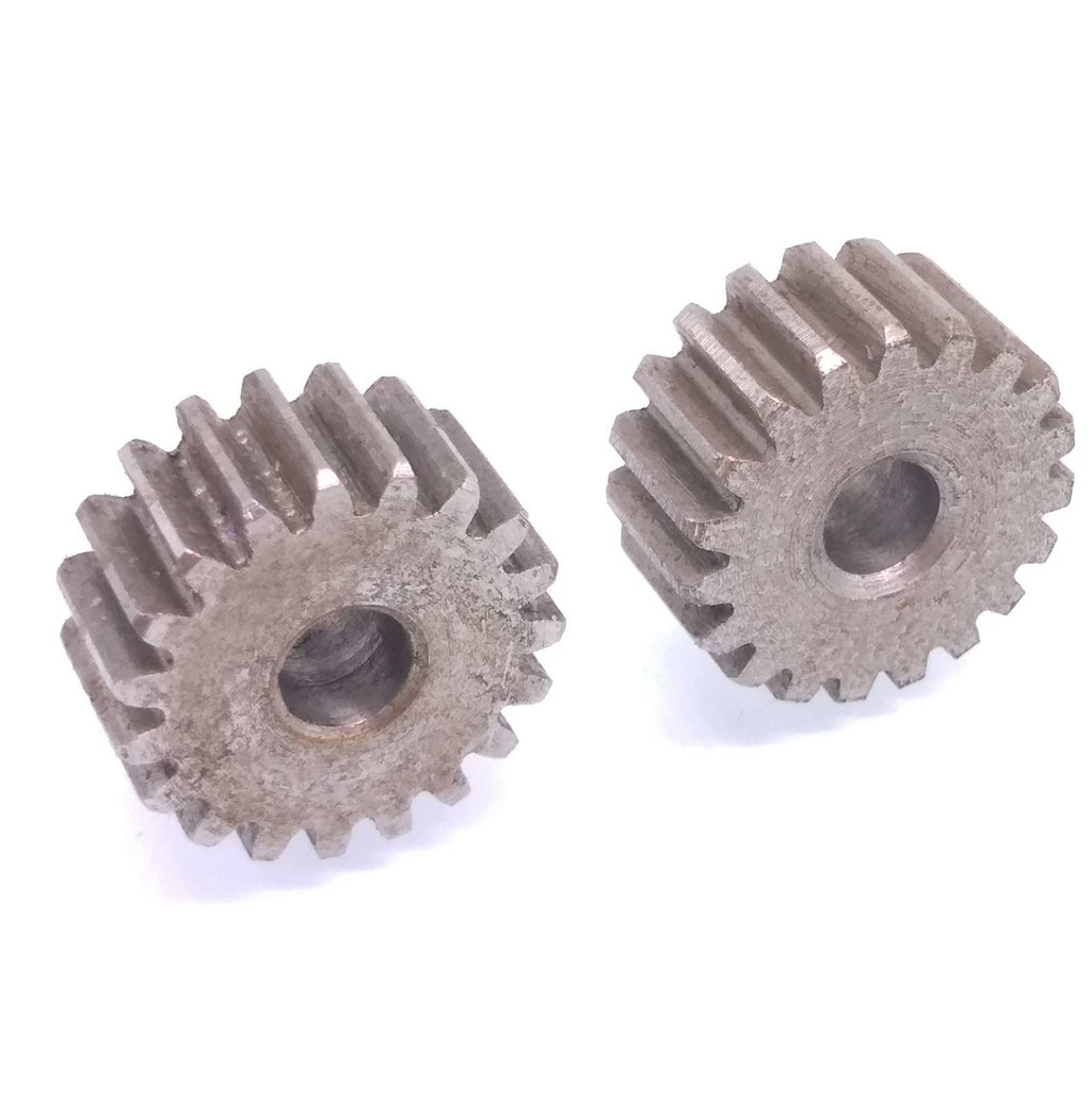 2pcs 1 Mod 20T Spur Gear 45# Steel Motor Pinion Gear Thickness 10mm