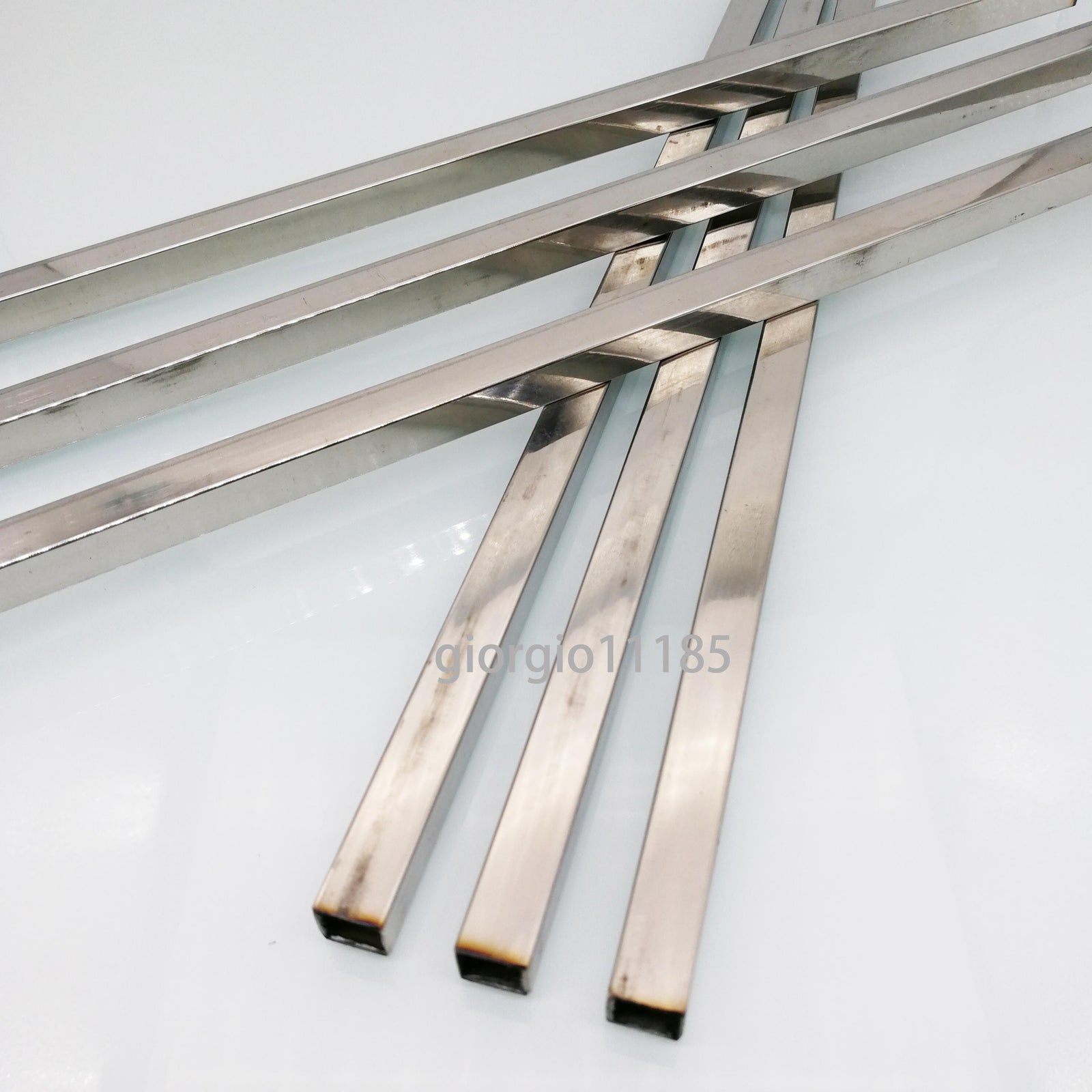 US Stock 6pcs 10mm x 10mm 12" Long 0.5mm Wall 304 Stainless Steel Square Tube