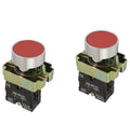 AU Stock 2pcs XB2-BA42 Momentary RED 1NC Flush Push-button Switch