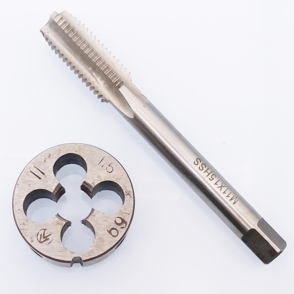 US Stock HSS M11 x 1.5mm Tap & M11 x 1.5mm Die Metric Thread Right Hand