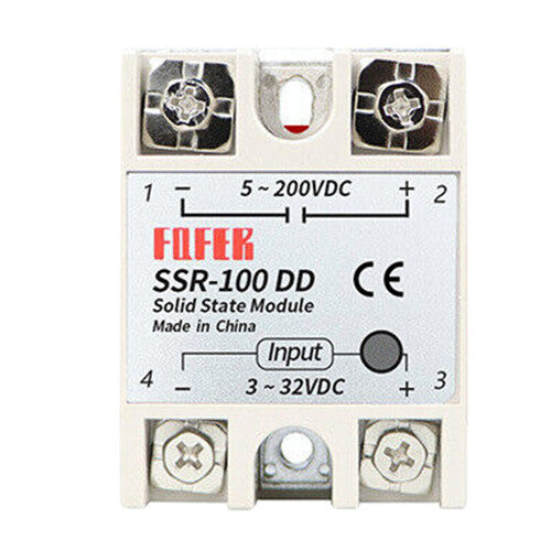 AU Stock DC to DC Solid State Relay Module SSR-100DD 3-32V DC, 5-200V DC New