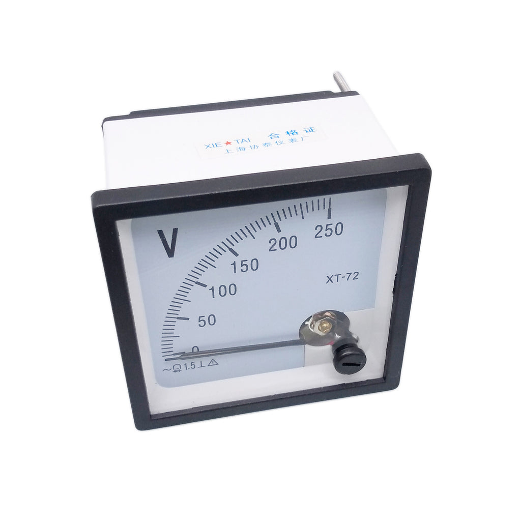 AU Stock AC 0~250V Square Analog Volt Pointer Needle Panel Meter Voltmeter XT-72
