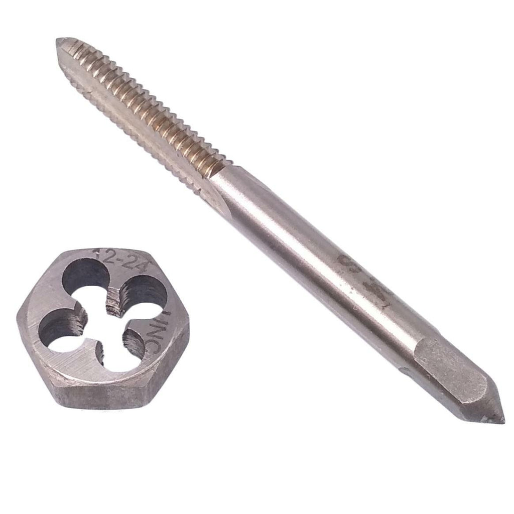 US Stock HSS 12-24 Tap & 12-24 Hexagon Die Thread Right Hand Set