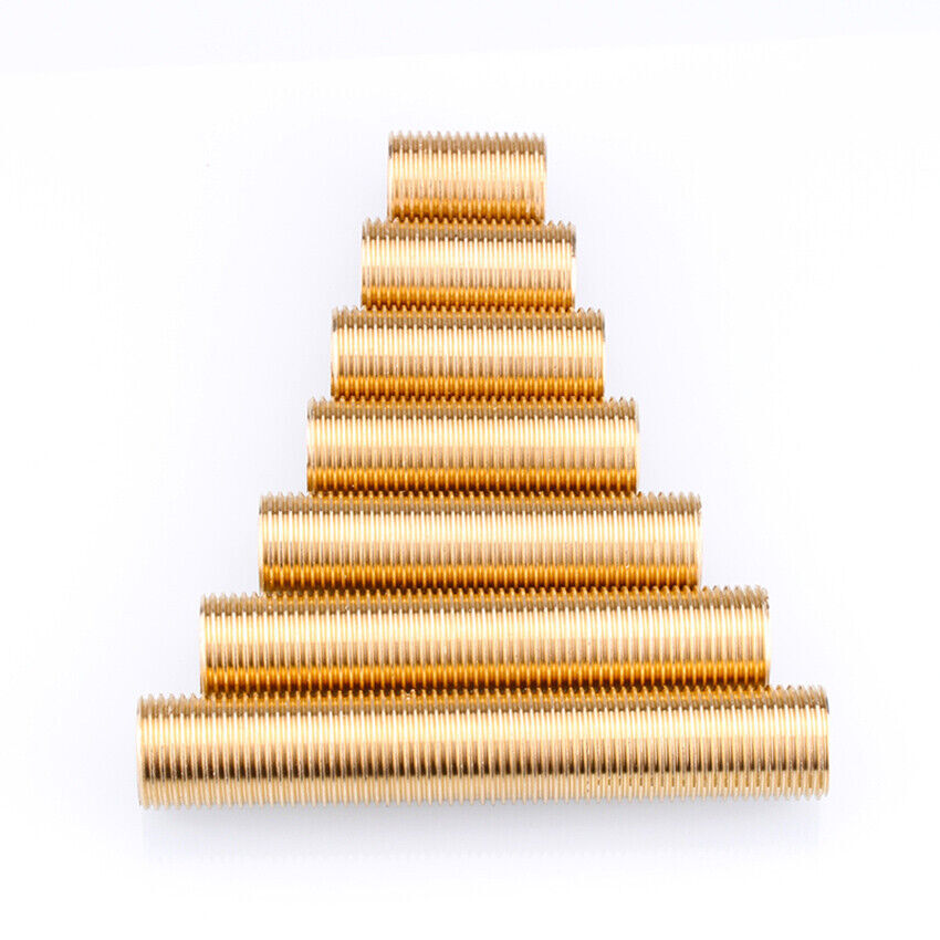 1/2" Male Fully Thread Brass Running Nipple Joint Fittings Connector 100mm