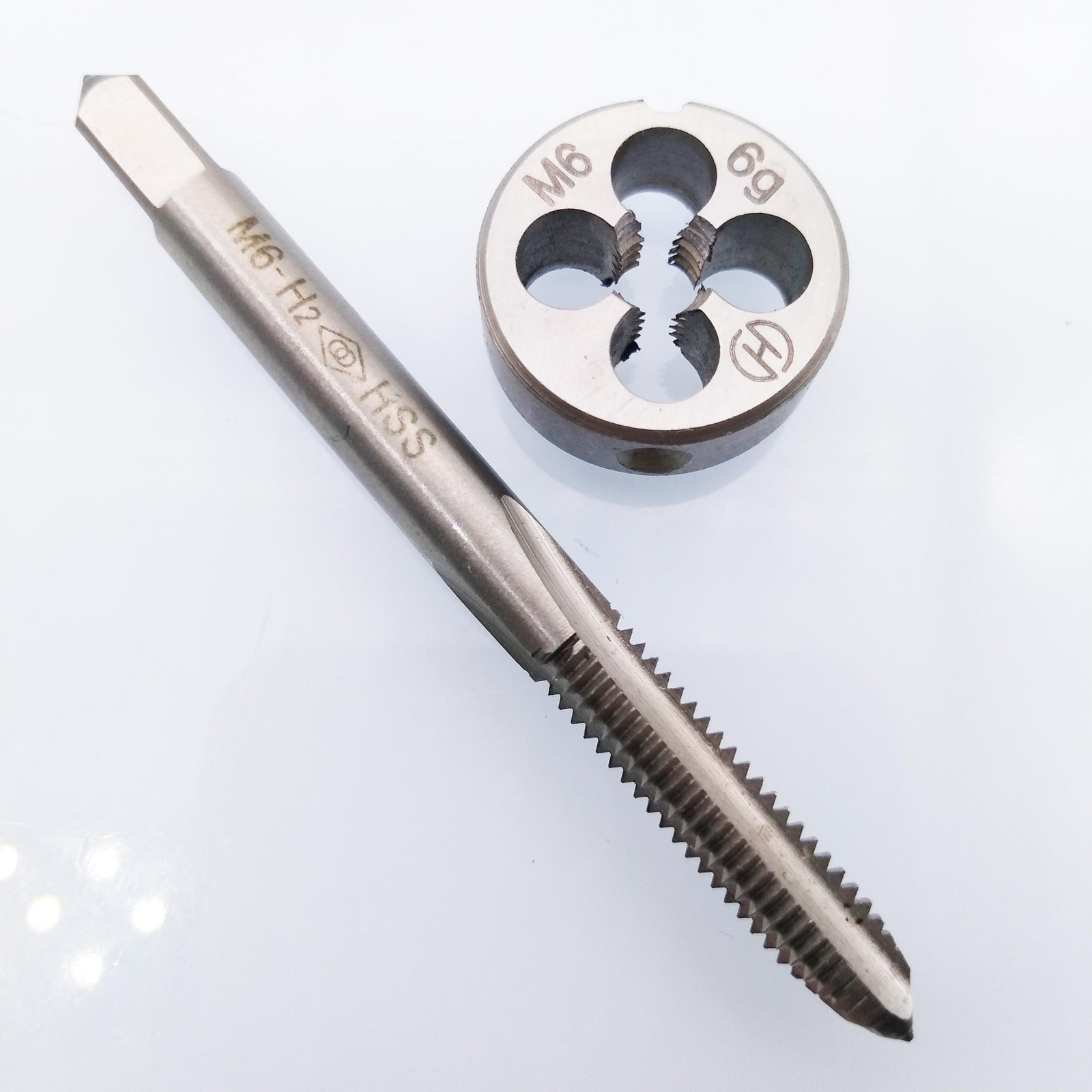 HSS M6 x 1mm Tap & M6 x 1.0mm Die Metric Thread Right Hand