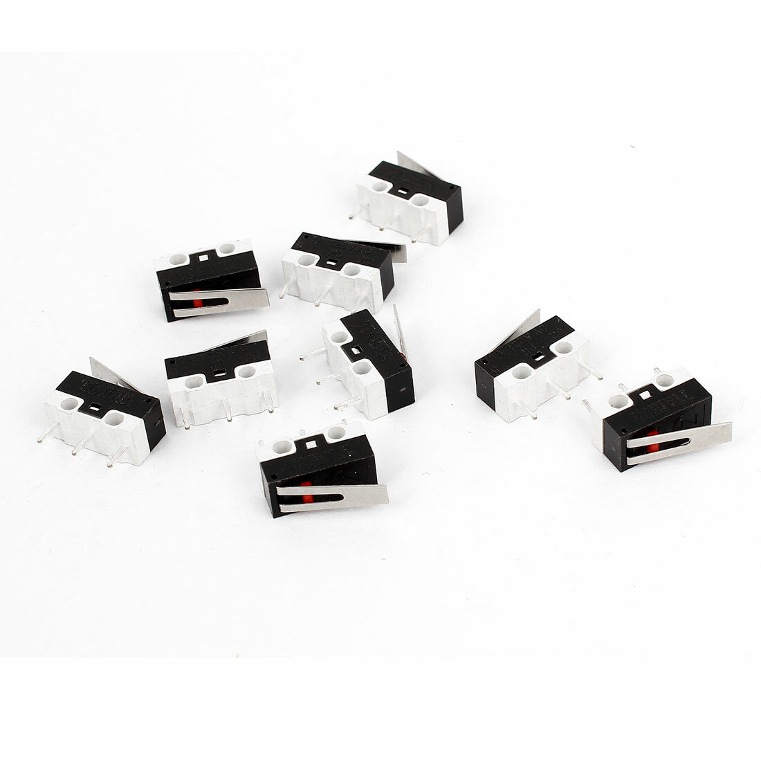 10 pieces 3 pin SPDT 1NO 1NC lever arm clock limit micro switch AC 125V 1A