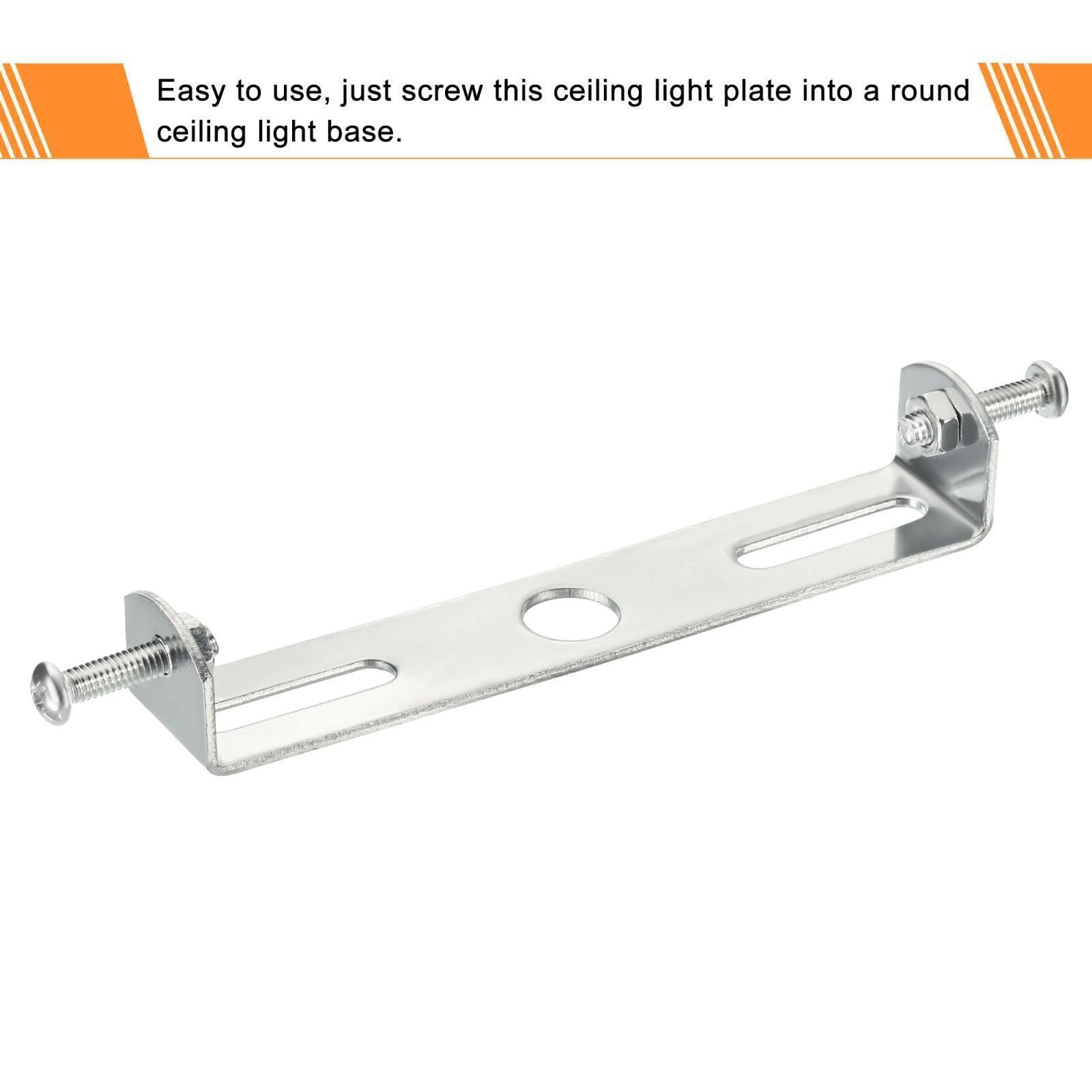 2 set Ceiling Light Plate 100x18x17mm Light Fixture Chandelier Mounting Bracket