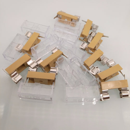 10pcs Panel Mount PCB Fuse Holder Case with Transparent Cover 5 x 20mm