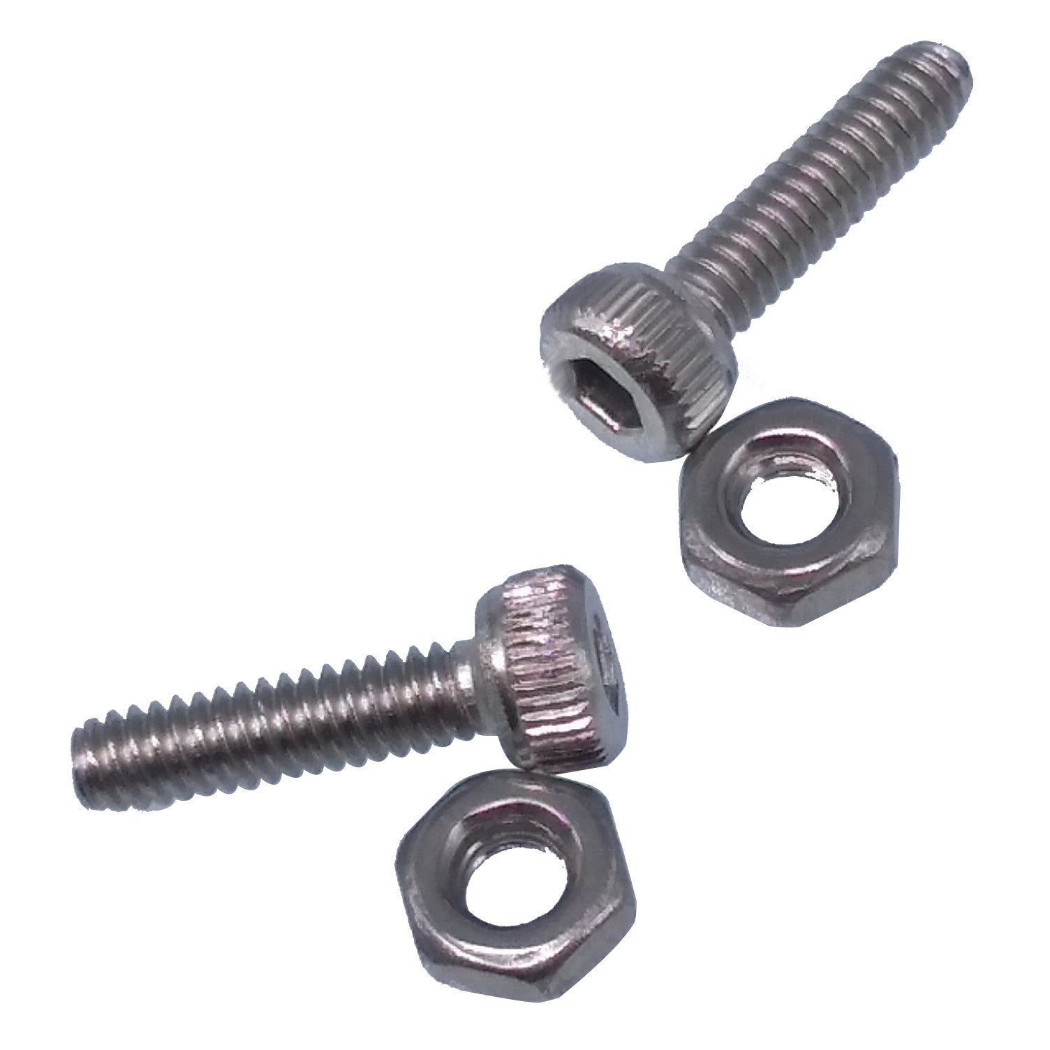 US Stock 50pc M2 x 8mm Hex Socket Screw Bolt Knurling DIN912 Stainless Steel Nut