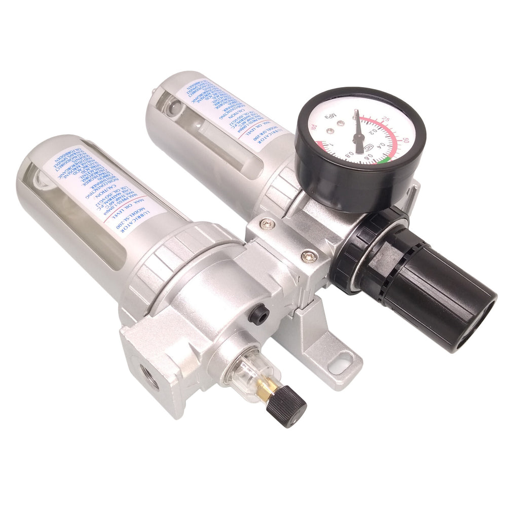 US Stock SFC-200 Pneumatic Air Filter Pressure Regulator lubricator 1/4"