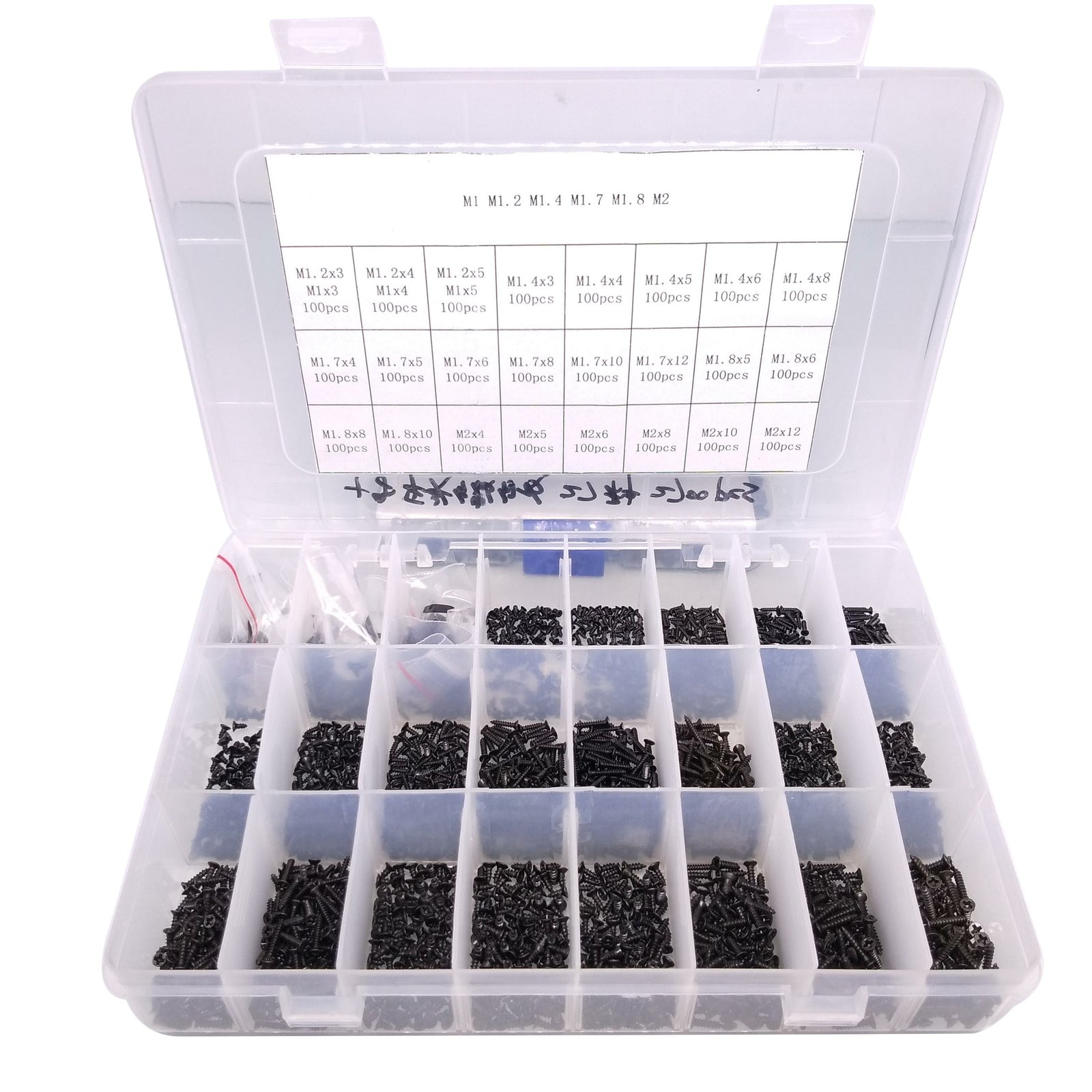 AU Stock 2700pcs Phillips Flat Head Small Self Tapping Screws Assortment Kit
