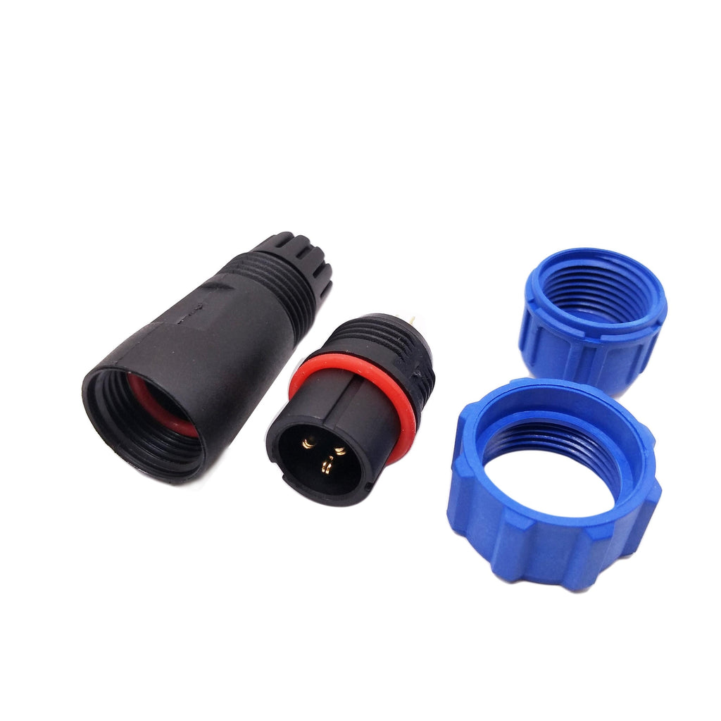 US Stock 3 Pins Waterproof IP68 Aviation Cable Circular Connector Panel Mount