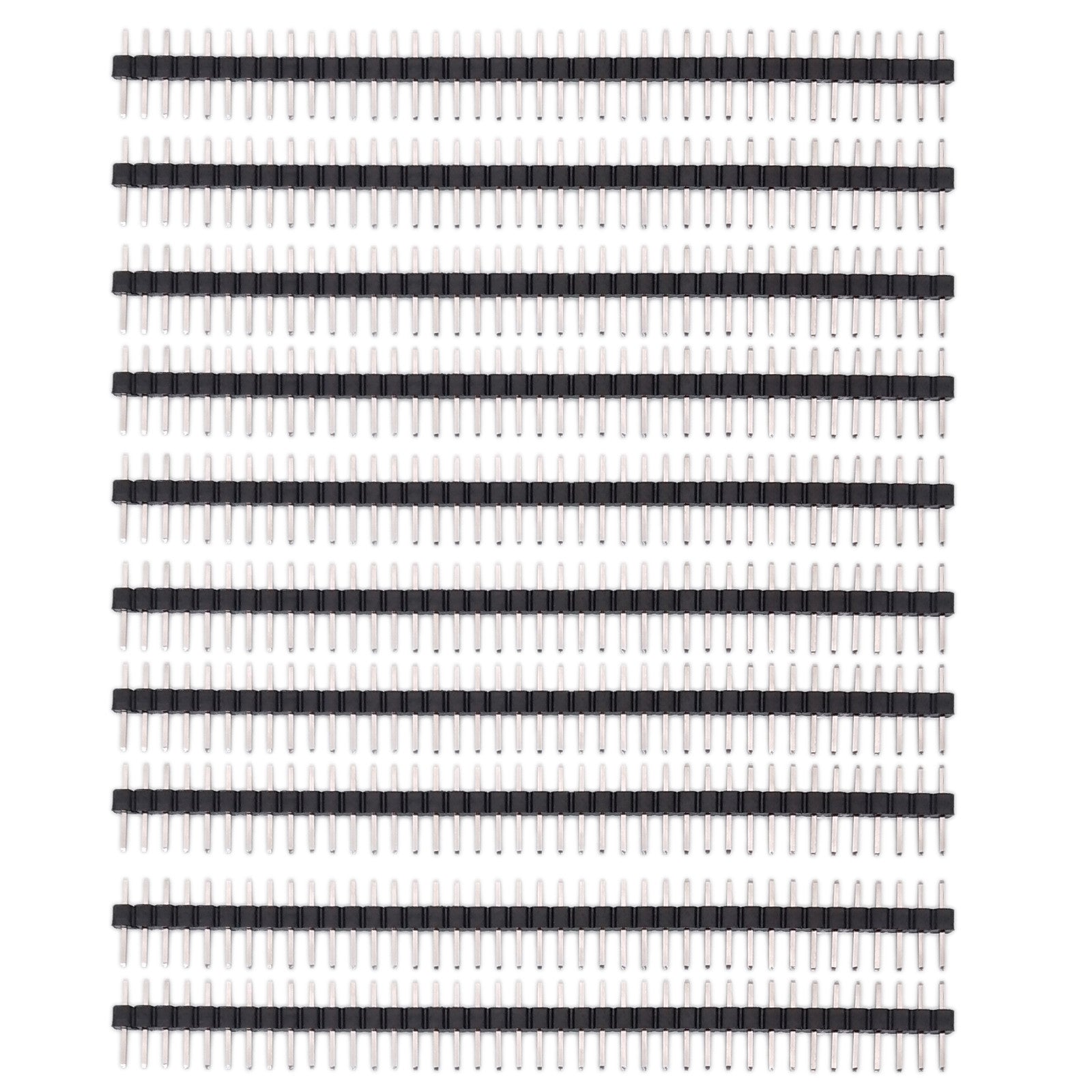 US Stock 10pcs 40-Pin 40P 2mm Single Row Straight Male Pin Header Strip
