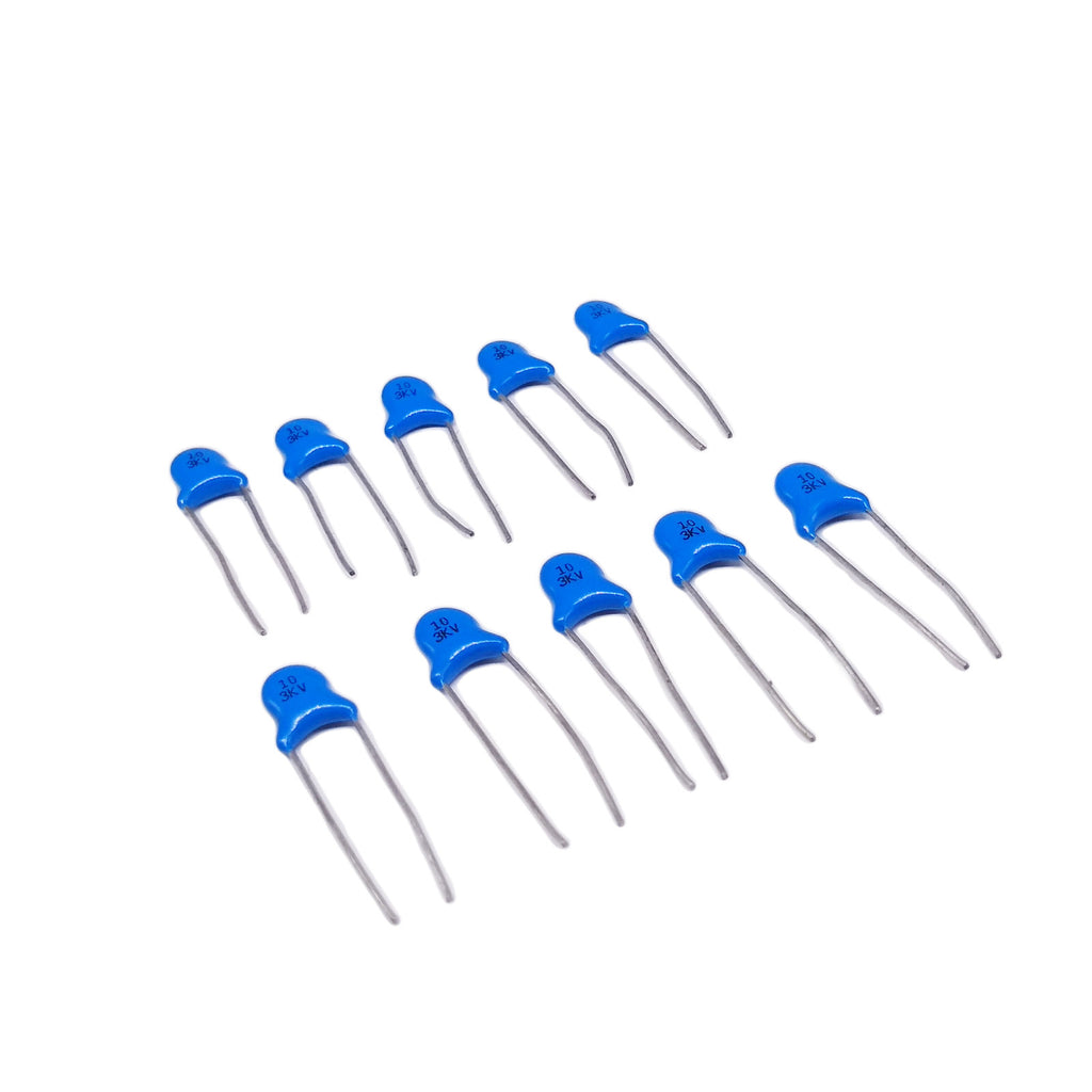 US Stock 20pcs High Voltage Ceramic Disc Capacitors 10pf 3000V 3KV