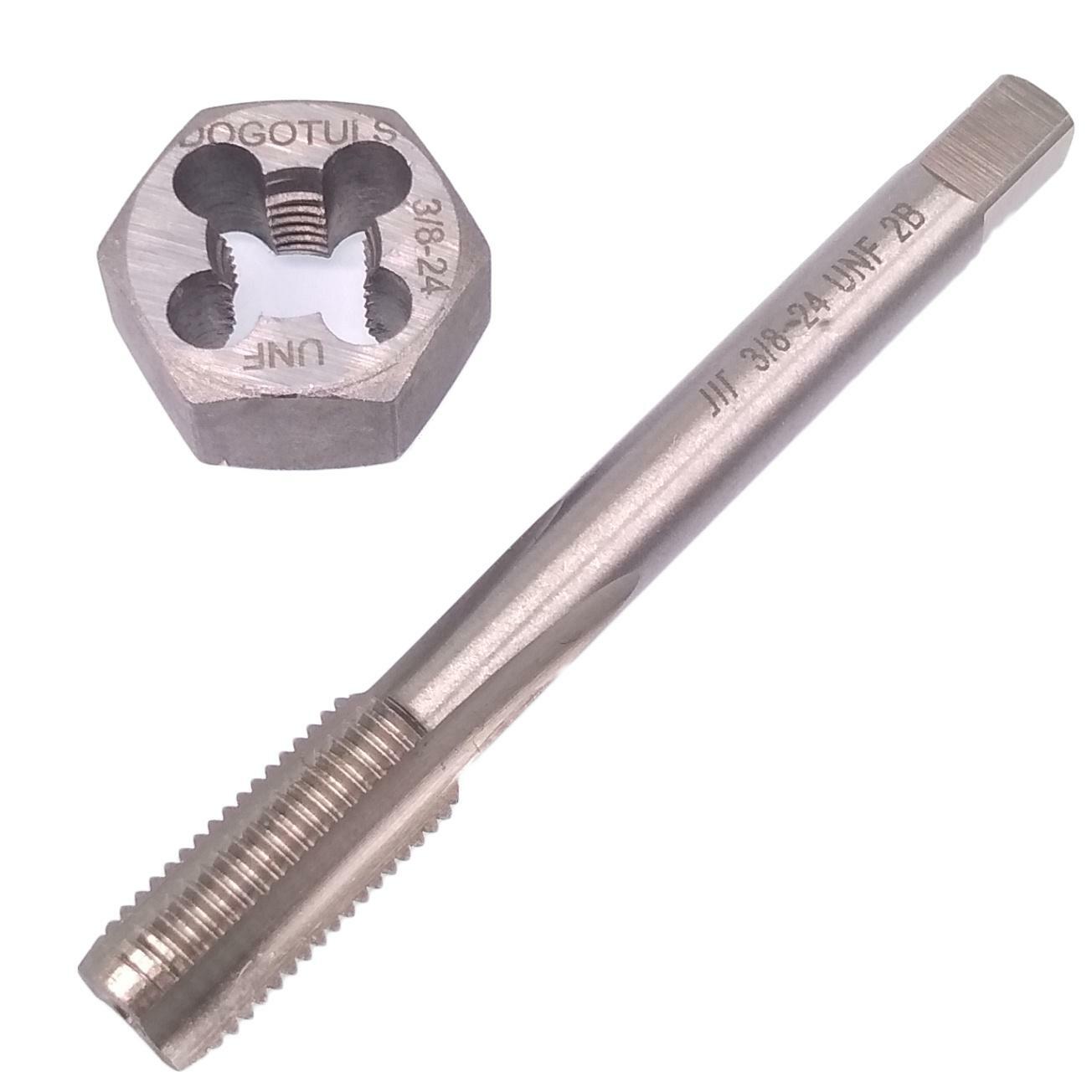 US Stock HSS 3/8-24 Tap & 3/8-24 Hexagon Die Thread Right Hand Set