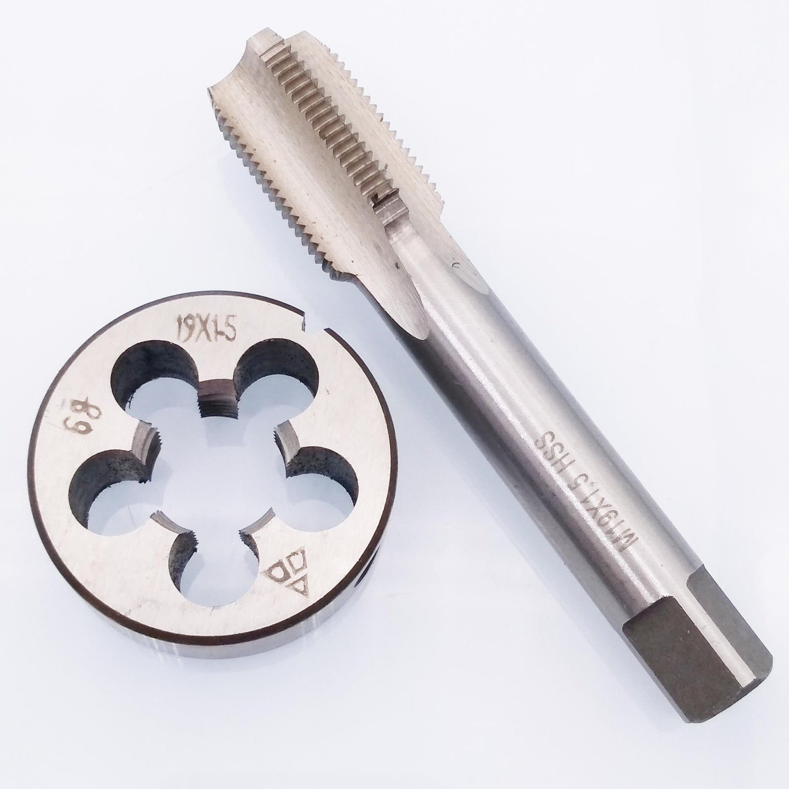 HSS M19 x 1.5mm Tap & M19 x 1.5mm Die Metric Thread Right Hand