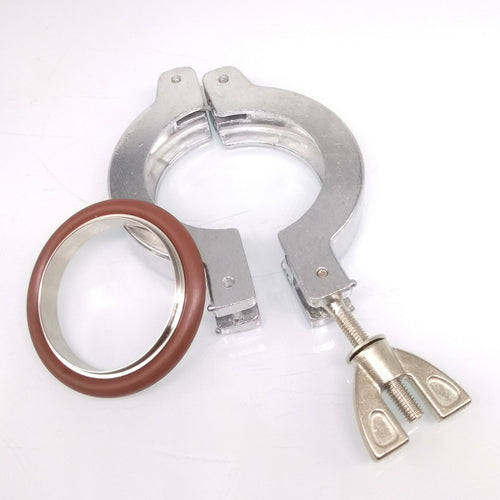 1 set KF40 Aluminium vacuum clamp ring + SS304 centering ring w/ O-ring