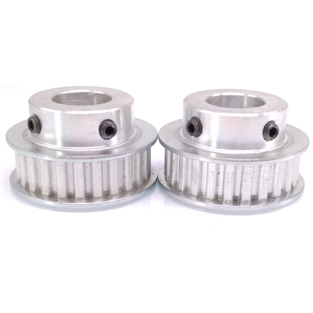 2pcs XL 25T Timing Belt Pulley Synchronous Wheel 17mm Bore For 10mm Width Belt