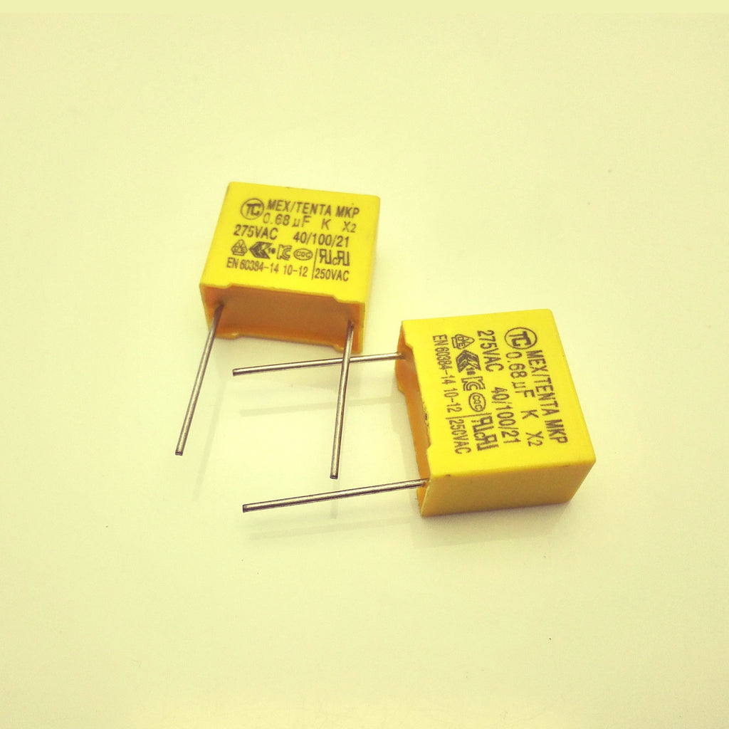 US Stock 10x Polyproplene Safety Capacitor 0.68uF 684K 10% MKP X2 275V Pitch15mm
