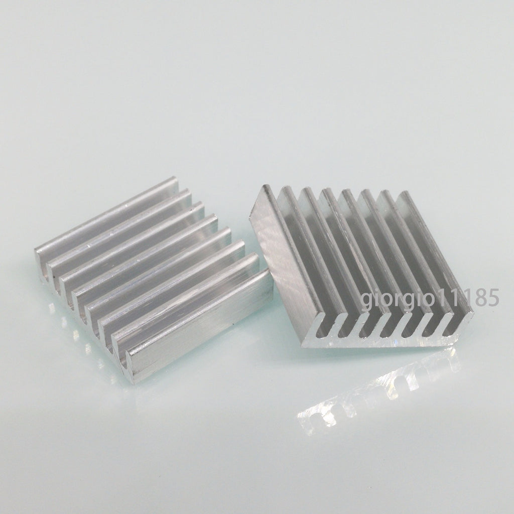 US Stock 10pcs 20 x 20 x 6mm Heat Sink Cooling Aluminum Heatsink CPU IC LED
