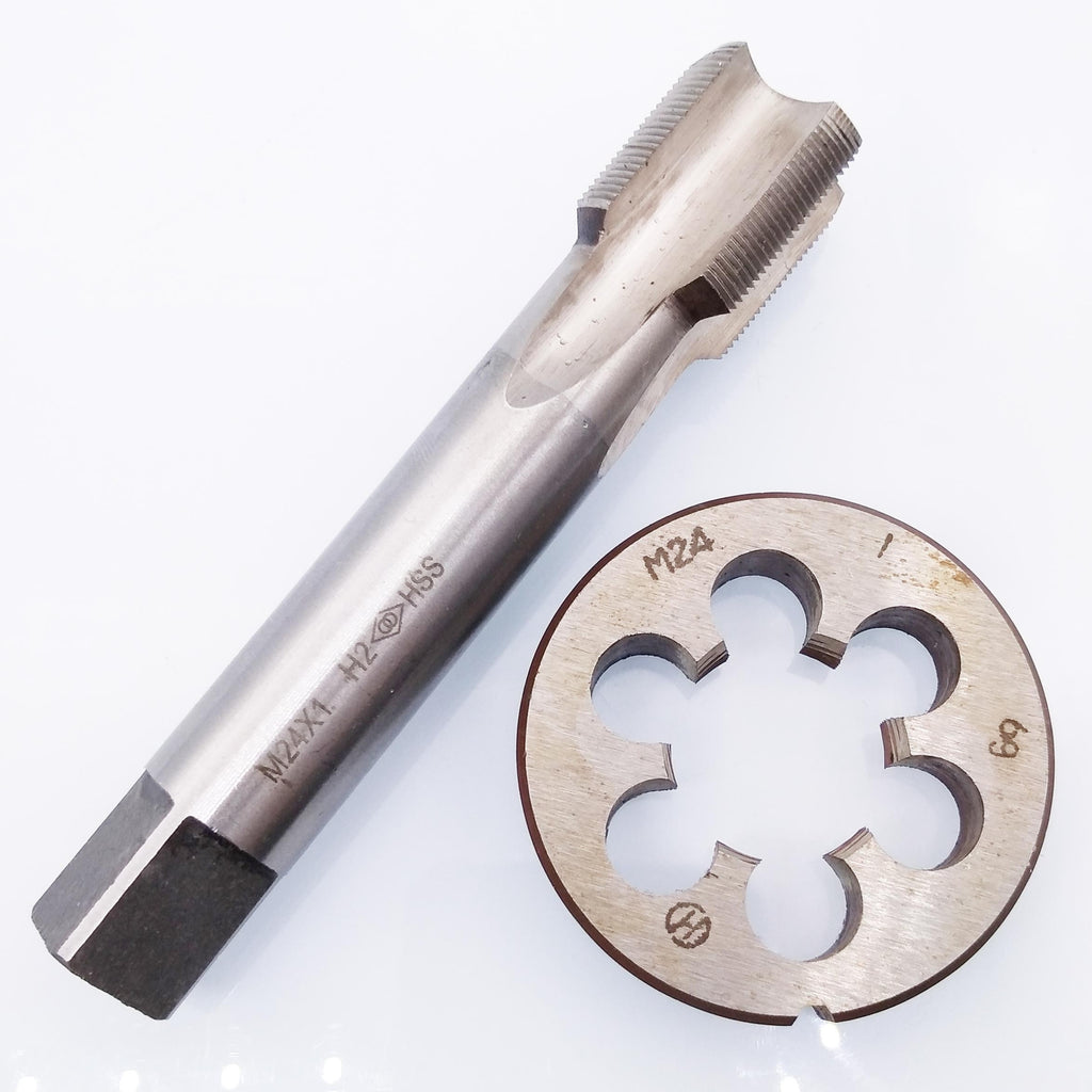 HSS M24 x 1mm Tap & M24 x 1.0mm Die Metric Thread Right Hand