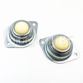 2pcs Dia 1'' Nylon Ball Metal Transfer Bearing Unit Conveyor Roller