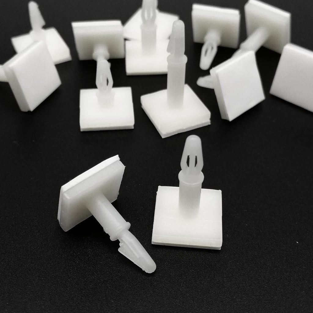 25pcs Adhesive Glue Nylon Plastic Standoff Spacer Snap Fixed Stick PCB 3mm Hole