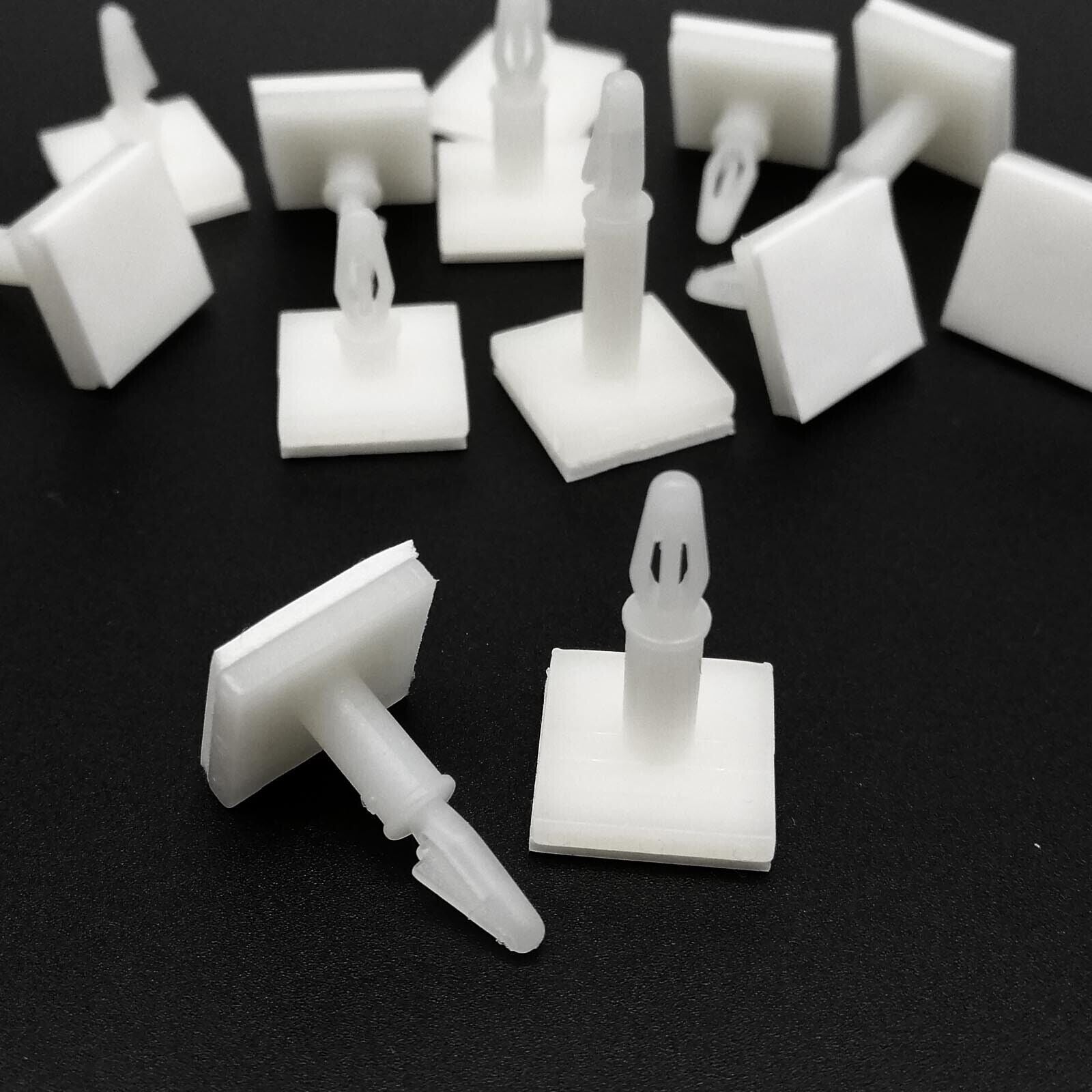 25pcs Adhesive Glue Nylon Plastic Standoff Spacer Snap Fixed Stick PCB 3mm Hole