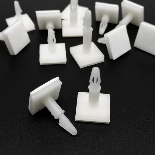 25pcs Adhesive Glue Nylon Plastic Standoff Spacer Snap Fixed Stick PCB 3mm Hole