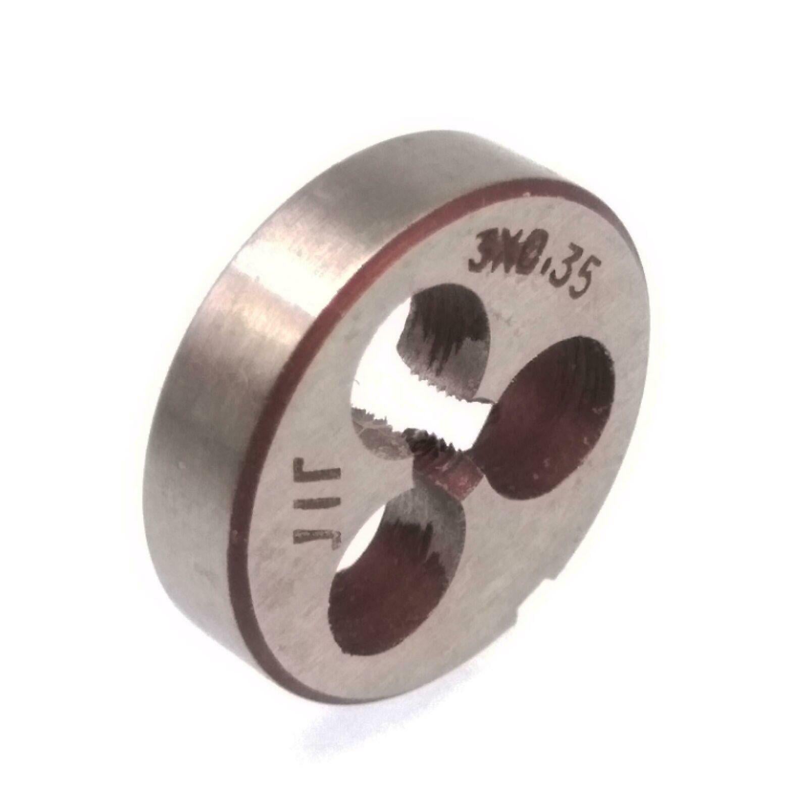 HSS M3 x 0.35mm Taper & Plug Tap & M3 x 0.35mm Die Metric Thread Right Hand