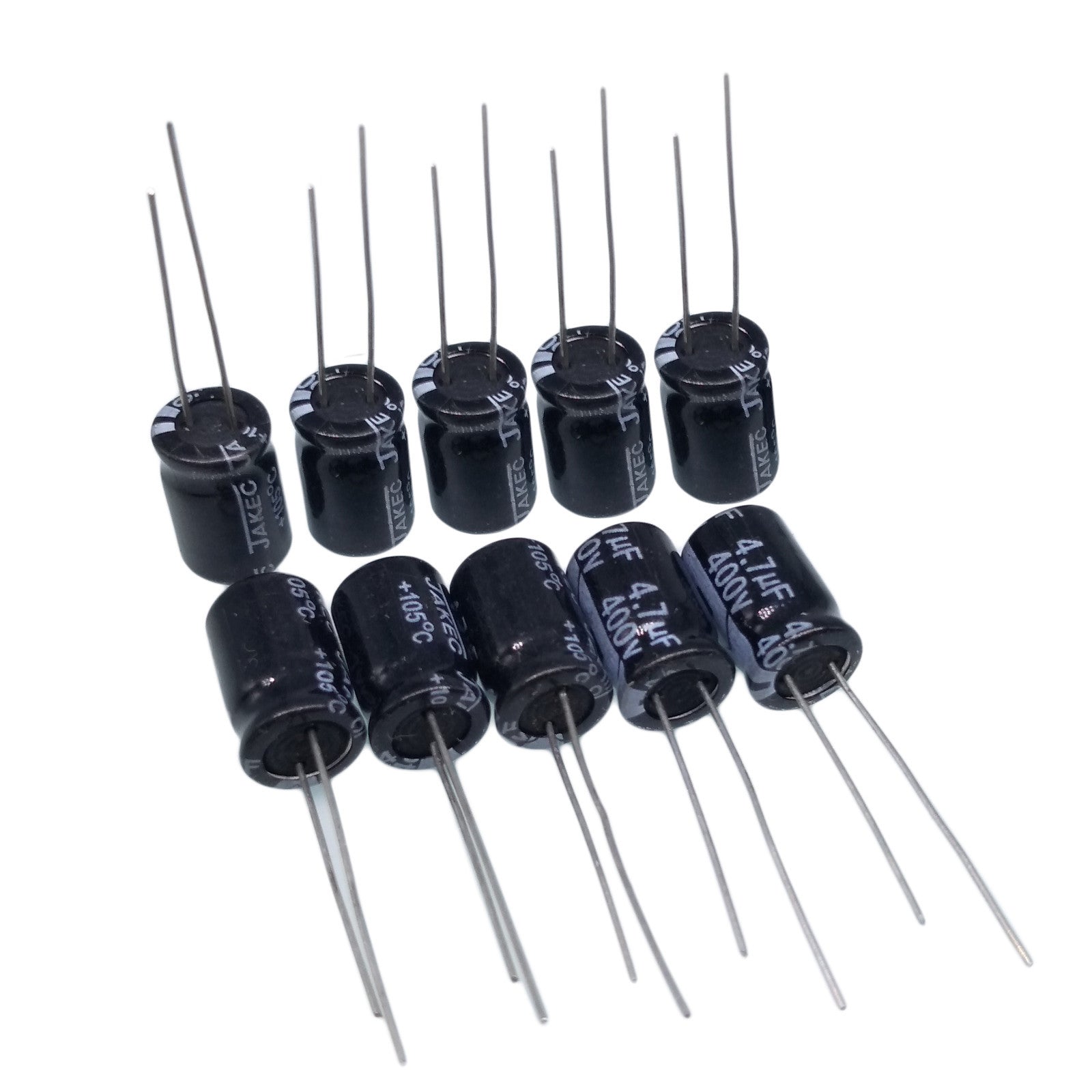 US Stock 50pcs Electrolytic Capacitors 4.7uF 4.7mfd 400V +105℃ Radial 8 x 13mm