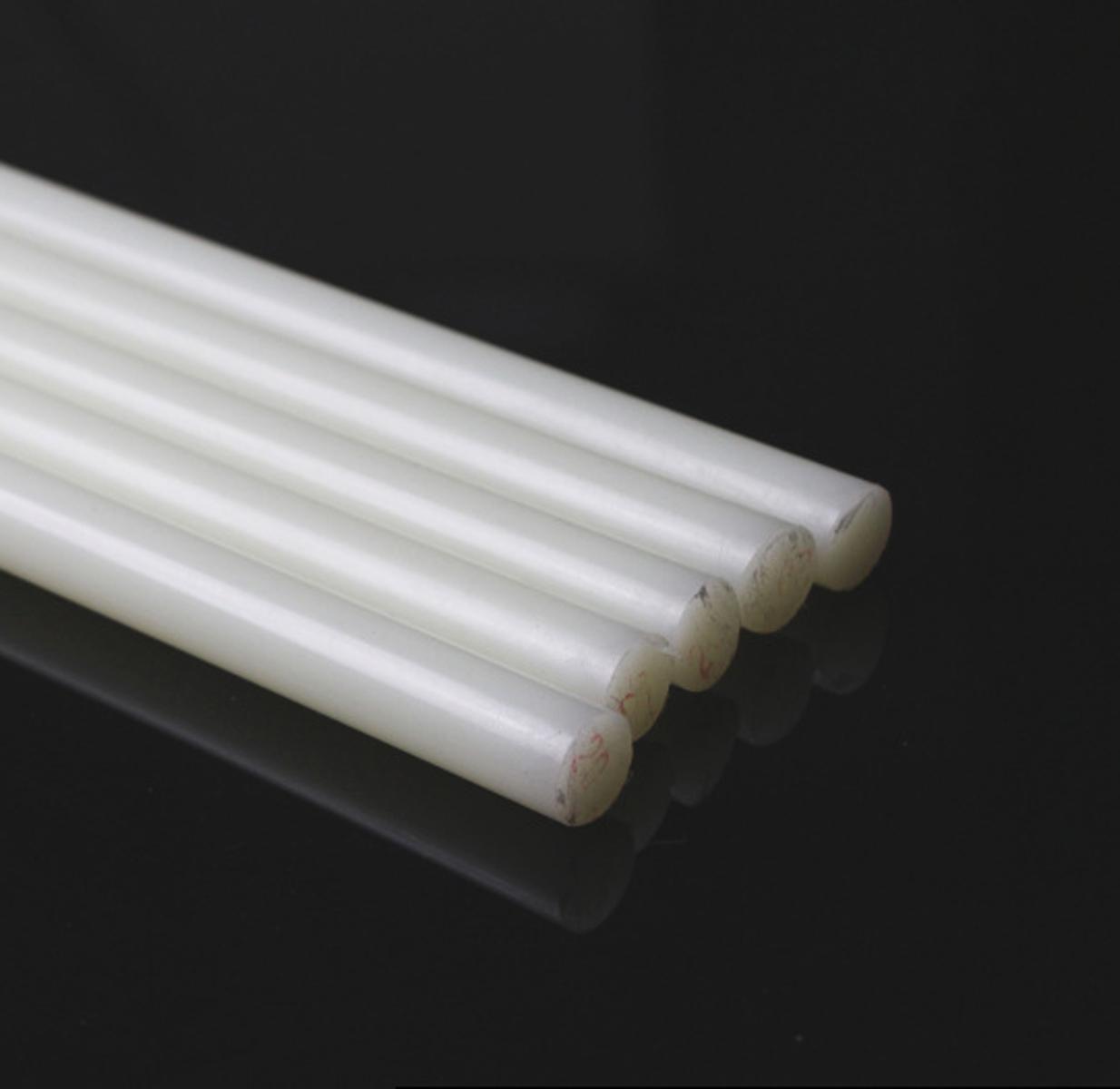 US Stock 6pcs 20mm ±10% Diameter 13" PA6 Nylon Round Rod Stick Bar Stock White